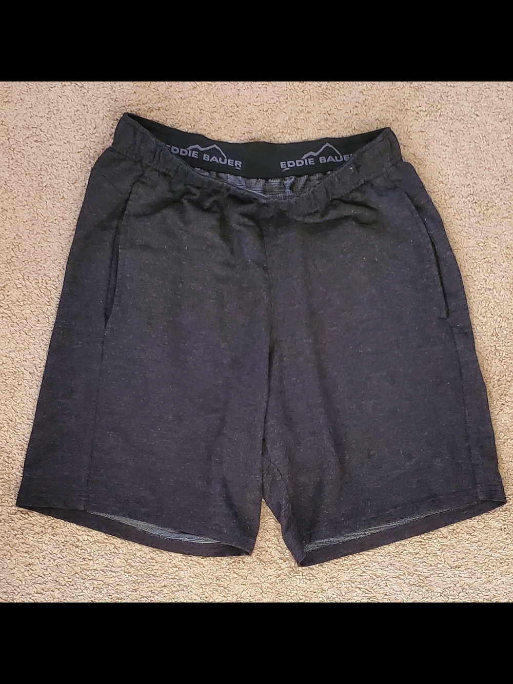 Eddie Bauer Men’s Charcoal Athletic Shorts